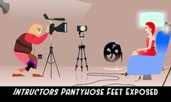 Trainer Evangelines Exposed Pantyhose Soles