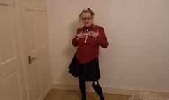 Cosplay wife as Ryn night Striptease