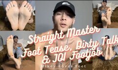 Straight Master Nate Games While Showing His Feet & Does a Simulated Footjob- Male Feet, Guys Feet