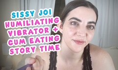 Sissy storry time vibrator masturbation instruction with cum worship JOI