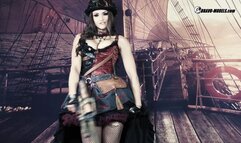 400 Barbara Bieber as pirate girl on a ship role play Steampunk