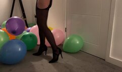 Balloon tease - Bounce and playing in a sea of balloons
