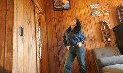 embarrassed teacher shows belly