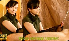 563 - Nylon handjob with ruined orgasm UHD 4K 60fps