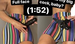 Can you handle my big cock? - Strapon Pegging Jerk off Instruction Tease - Topless