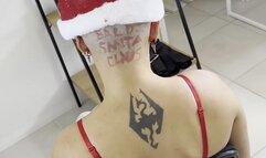 Punished with Christmas head shave