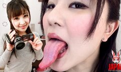 Yuika SAWA's Sensual Tongue Movements - POV Kiss
