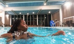 Tinies Swim with Giantess in Pool 1080