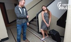 Friendly neighbour getting his foot worship reward (4K 2160p)