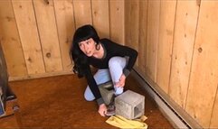 *854x480p * Sneaky Private Detective Gets Her Boot Stuck While On A Case -mp4