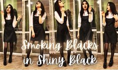 Smoking Blacks in Shiny Black