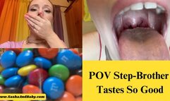 POV Vore Giantess-Snack Sized Step-Brother Slobbered On & Swallowed
