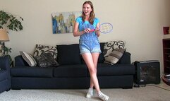 Babysitter Strip Badminton