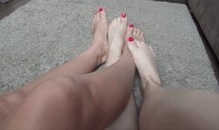 play fast excited footsie FF