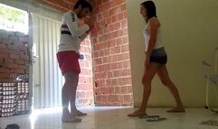 Feminist in her first ballbustig session