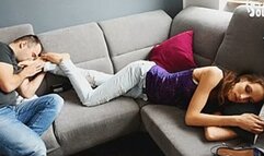 Hangover, sexy BIG feet and crazy foot worship! (4K 2160p)