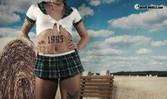 434 Quinn Diamond as shool girl in the field