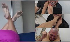 Licking my dirty feet