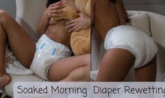 Soaked Morning Diaper Rewetting and Touching
