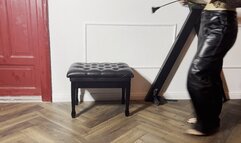 Using my slave as a chair and humiliating him with CBT - MissDiamondx