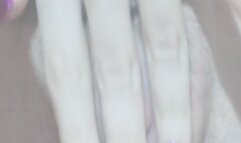 Shy girl exploring her pussy