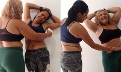 Full video tickling, abdomen, navel and armpits: eli and Mary