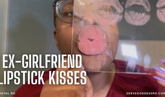 Ex-Girlfriend Lipstick Kisses by Royal Ro HD MP4 1080p with ebony lips, kissing noises, tease and denial, breakup, ebony goddess, bratty Black girls, glasses fetish, plexiglass kisses, mouth fetish, lips fetish