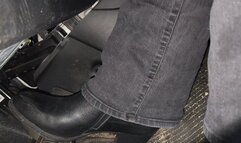 Driving in Heeled Boots and Jeans