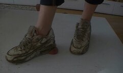 hard cock trample in dirty Nike sneakers