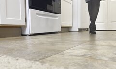 Cooking dinner in my sexy Aldo heels