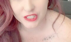 Giving myself a wedgie in granny panties