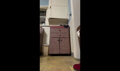 Burgundy Boots and Top Black Mini Skirt