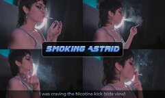 I was craving the Nicotine kick (side view) | Astrid ASMR