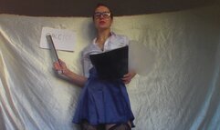 Maths Class Masturbator Punished JOI