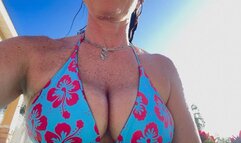 Hula girl Carissa in the Hot Tub part 2