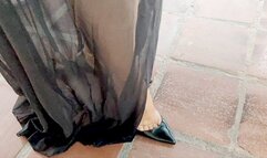 Smoking and crushing a cigarette to remove stress