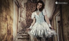 449 Kaira Love as blue porcelain doll