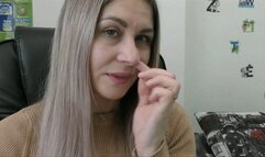 Nose picking video MP4 FULL HD 1080p