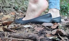 Unaware Giantess Ballet Flats Outdoors