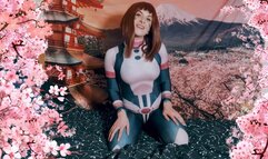 Ochaco Uraraka Strip Tease & Pussy Play