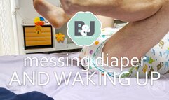 Messing diaper and waking up