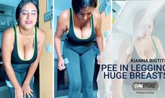 PEE IN LEGGINGS HUGE BREASTS