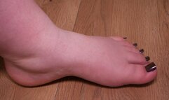 #11 Send Tribute to BBW Feet Loser! - Pearl Purple Pedicure (No Talk)