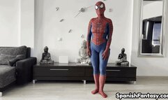 SpiderGirl doing yoga #1