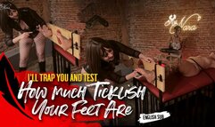 Nara traps Fennix with exposed soles and tickles her whole body (1080 EN-sub)