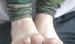 Pedicure time! Watch me trim my nails and file my heels