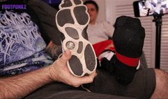 Tomboy gets Smelly Feet Worshiped and Fucked right out of Shoes