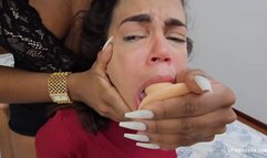 DILDO INTERRACIAL - TWO SLAVES - VOL #088 - NEW GIRL GIANT TANIA BLACK - CLIP 02