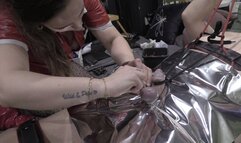 part 1 cbt stretching this dick with rope on a creative way