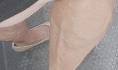 Glitter heels and boyshorts